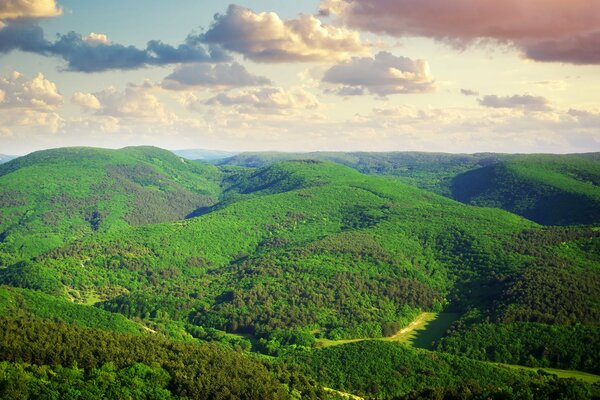 Endless hills. Valley of Clouds