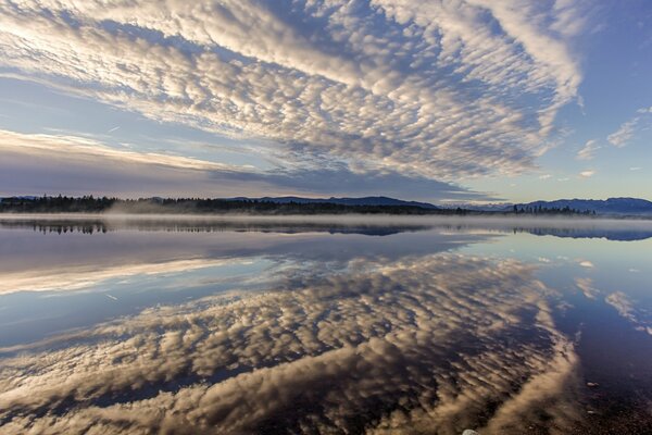 Heavenly reflection on Lake Kirchsee