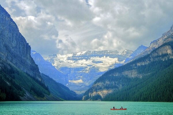 Boat trip among the mountains