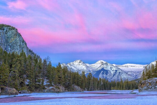 Hermosa foto del parque nacional de Canadá