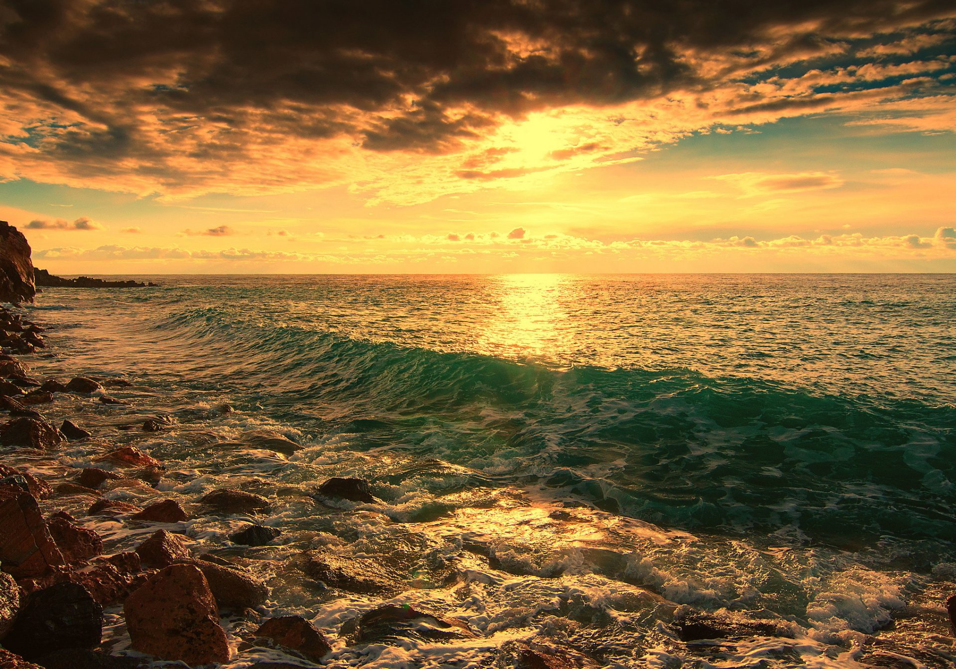 ea beach stones wave