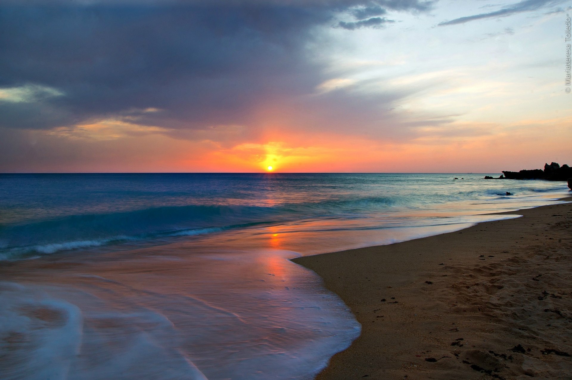 mer plage andalou soleil aube