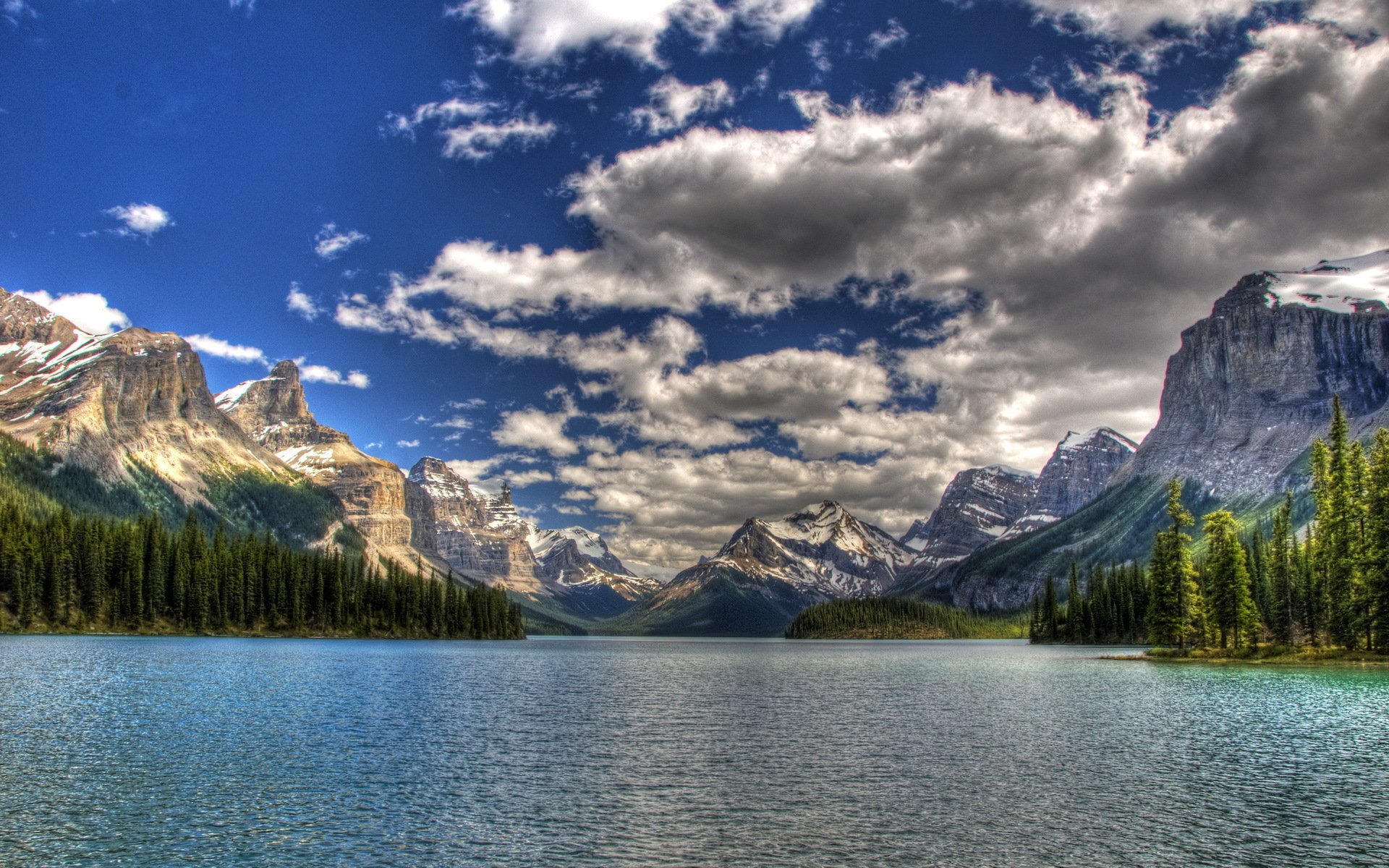 parco nazionale del canada cielo nuvole mare montagne