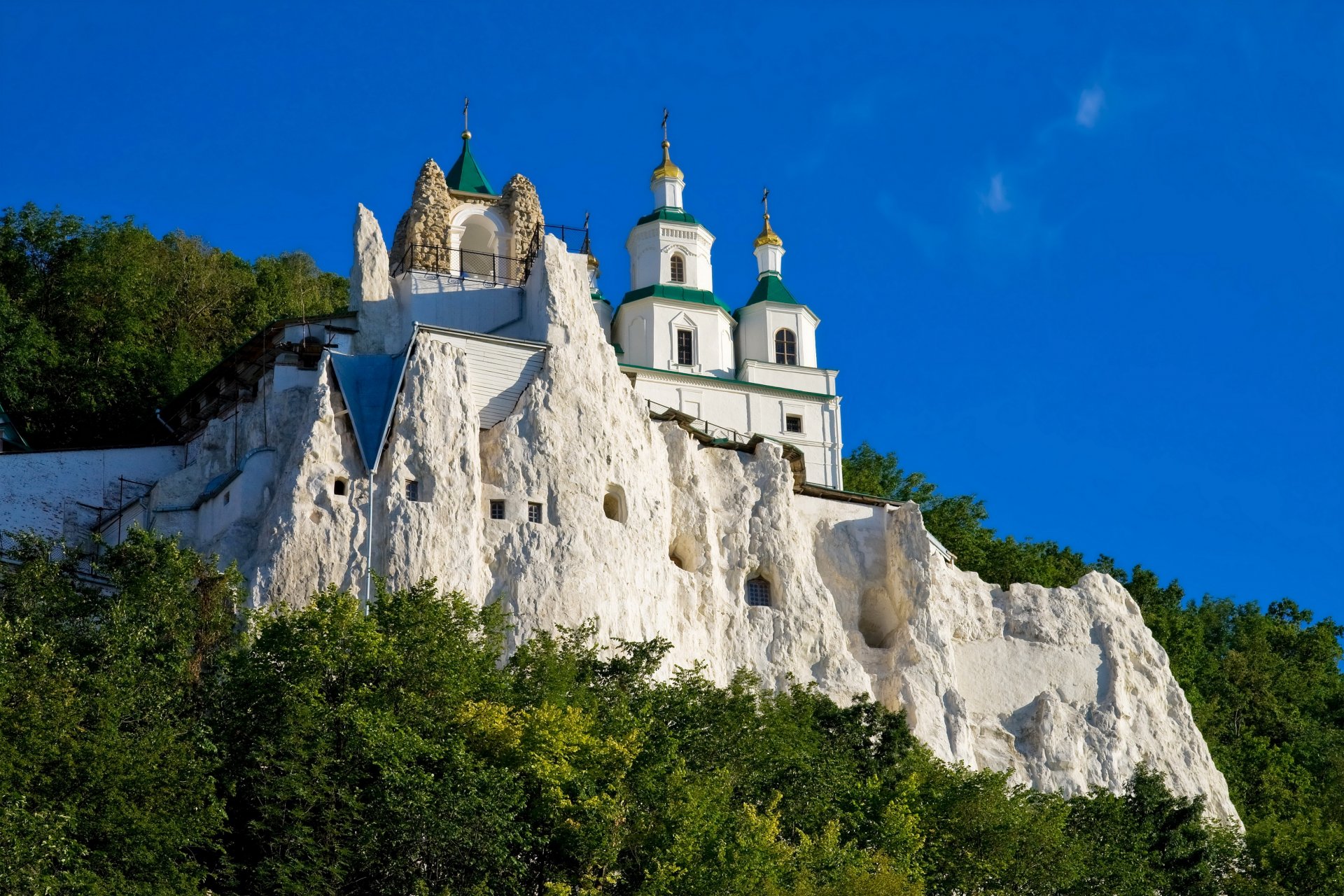 świątynia klasztor katedra ukraina svyatogorskaya lavra miasto zdjęcie