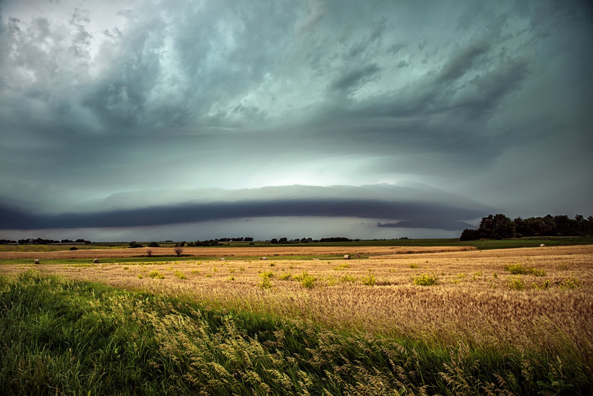 autumn the field cloud