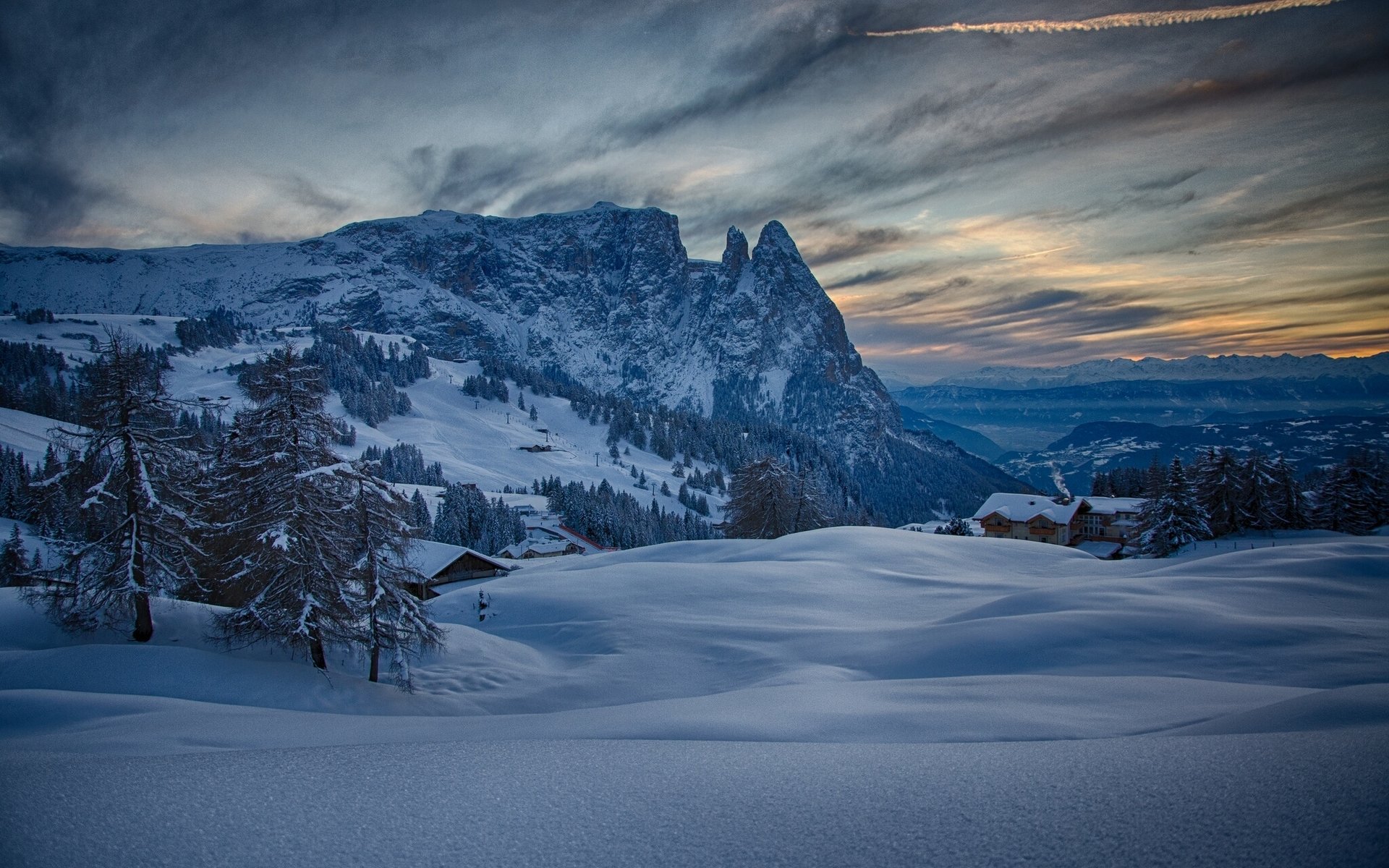 seiser alm trentino alto adige italia nieve montañas invierno