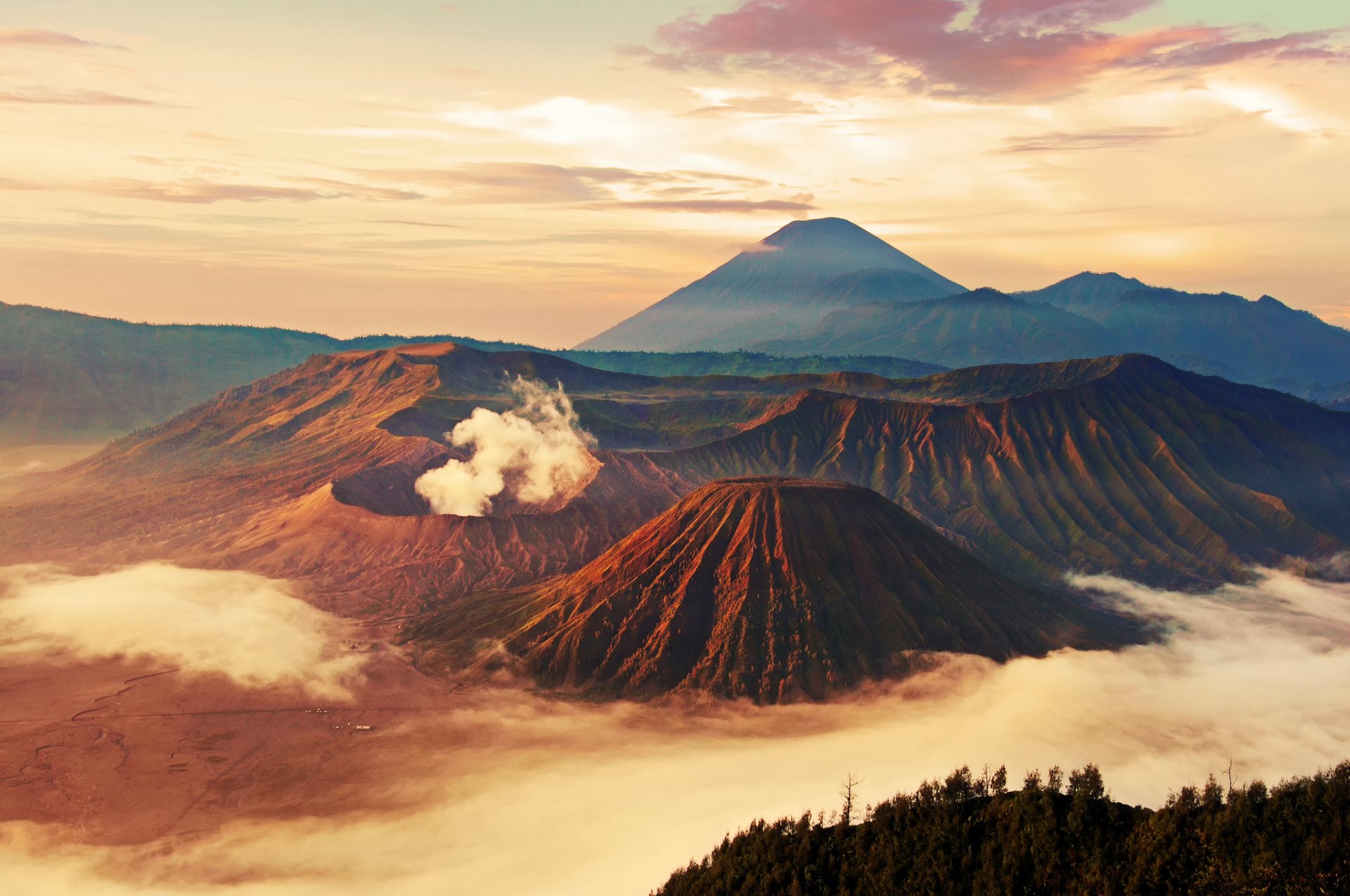 indonezja jawa kompleks wulkaniczny-kaldery tengger tengger wulkan bromo