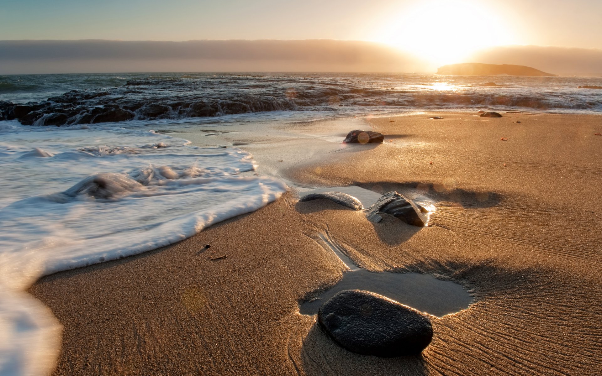 ea beach sand sunset wave