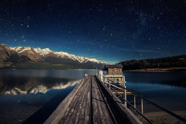 Lake Wakatipu in Neuseeland