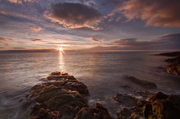 Coucher de soleil d été