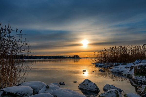 Winter in a quiet and peaceful place