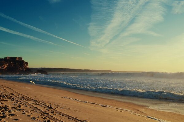 Beautiful beach by the sea