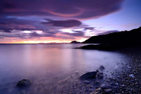 Purple Night Beach