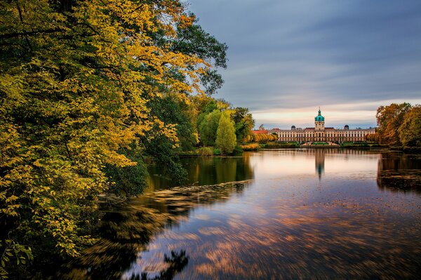 Germnia. View of Charlottenburg Palace in autumn