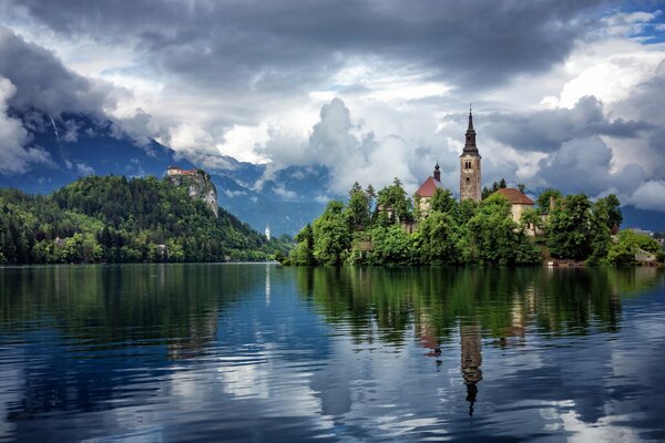 Nature of Slovenia. Lake of Slovenia