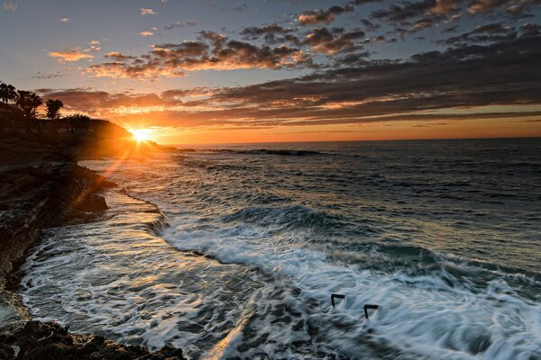 Espagne Méditerranée coucher de soleil