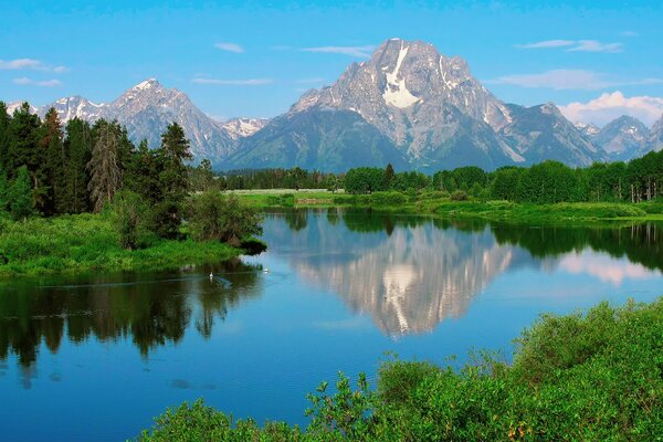 Schöne Natur. Grand Teton Nationalpark. die USA