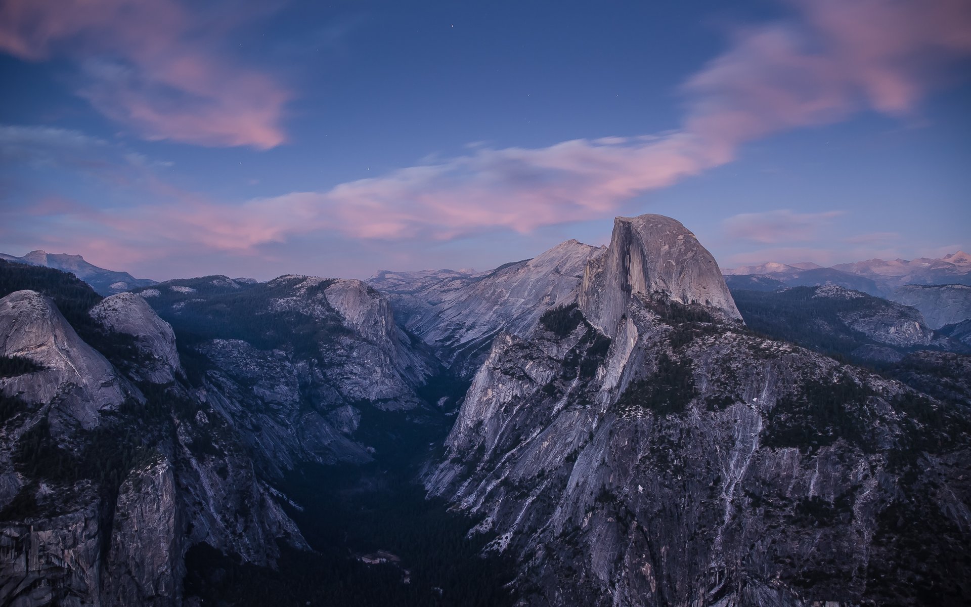 stany zjednoczone stan kalifornia park narodowy yosemite glacier point stan kalifornia glacier point