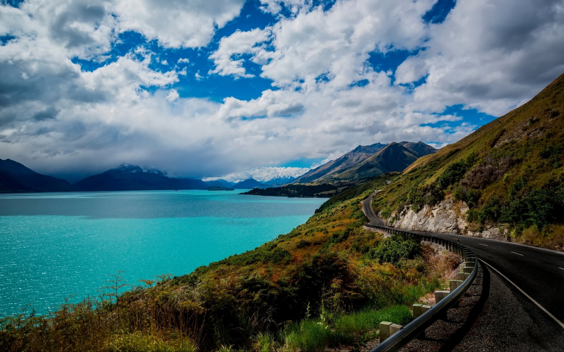 queenstown nouvelle-zélande lac wakatipu queenstown lac wakatipu route montagnes