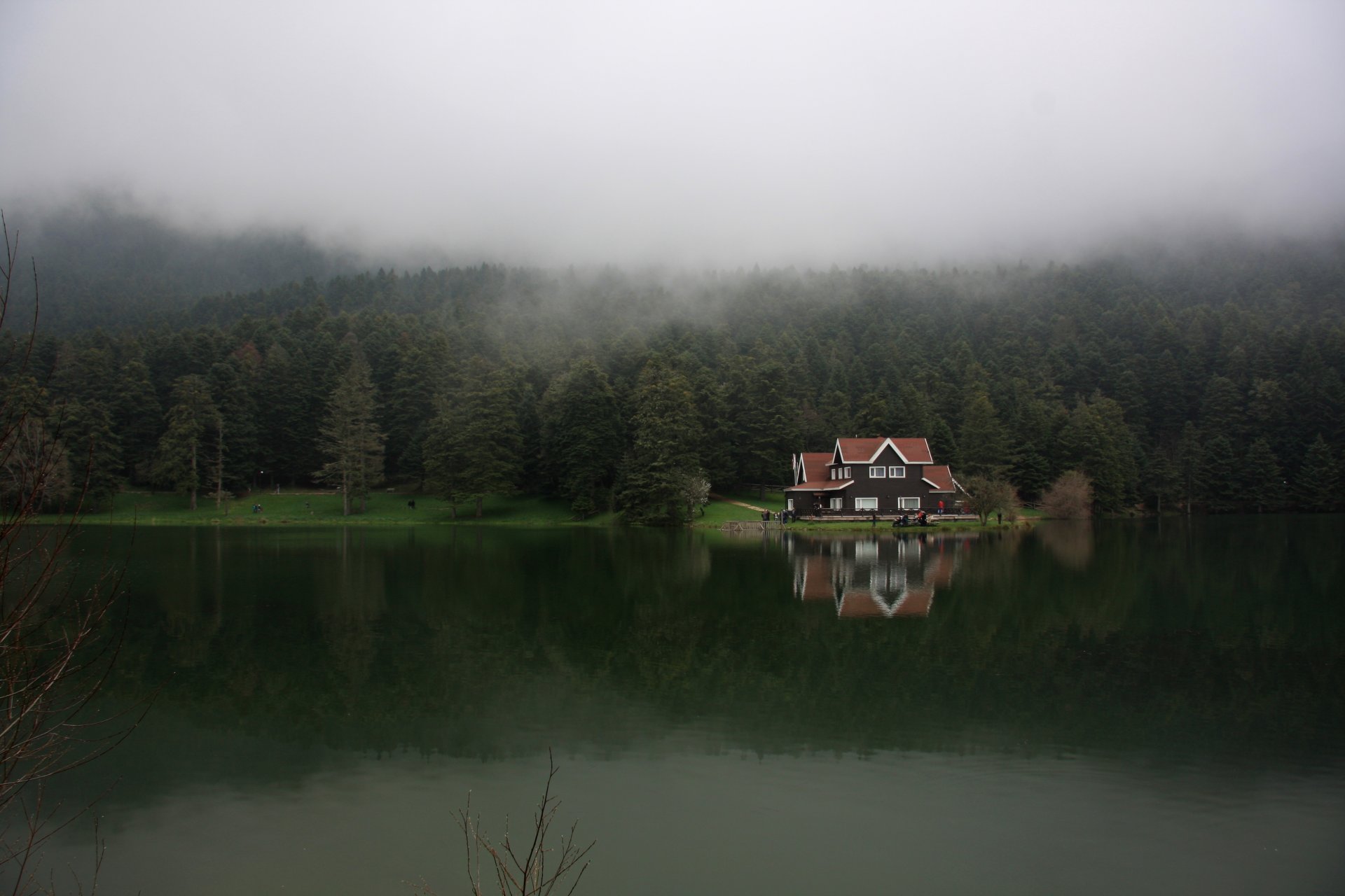 türkei bolu wald nebel see geldschüke