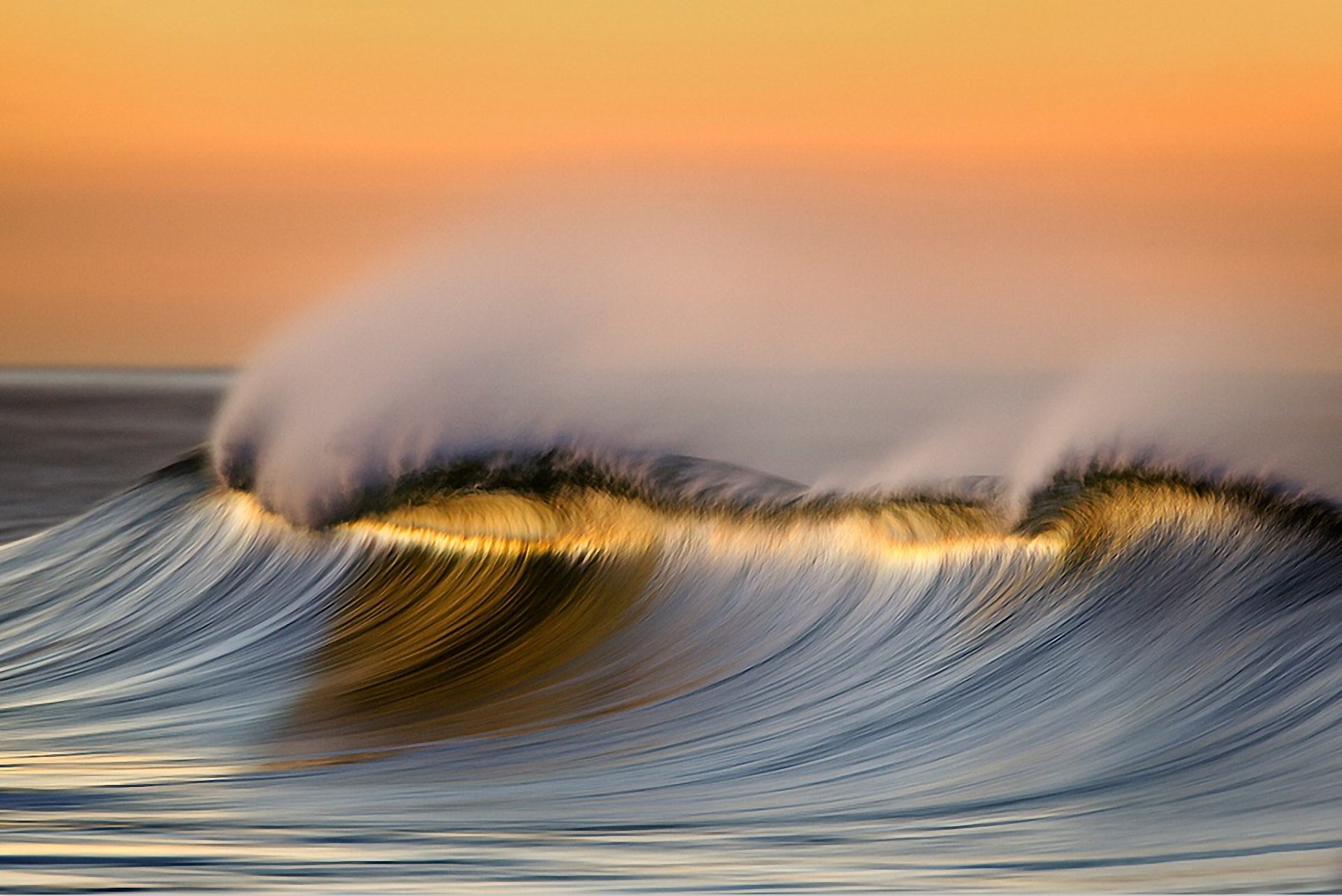 mare oceano onda spruzzo tramonto acqua bellezza