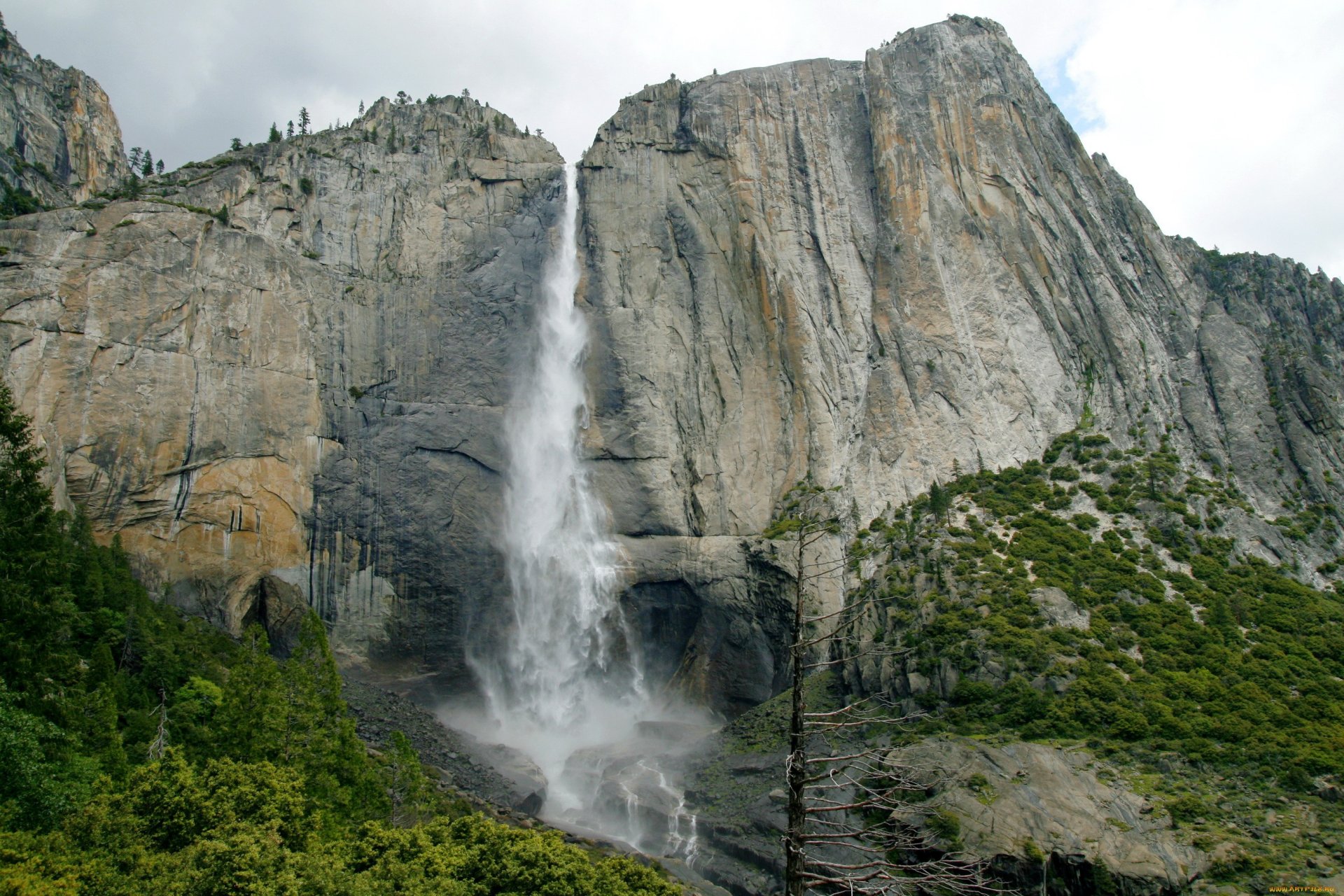 paisaje yosemite estados unidos california cascada