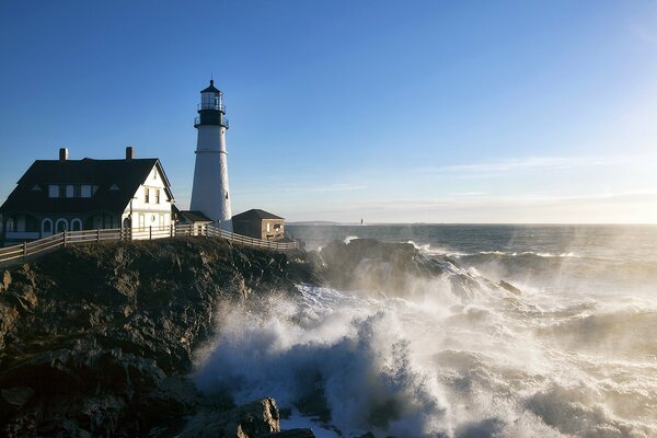 USA - Cape Elizabeth, lonely nature