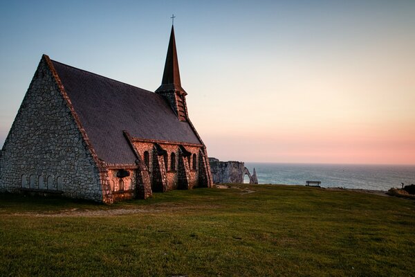 Chapelle notre-dame-de-la-Garde, Normandie, Frankreich