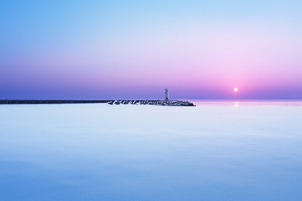 Ein faszinierendes Bild eines Wintermorgens