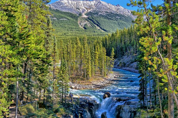 Incredible landscape of the National Park of Canada