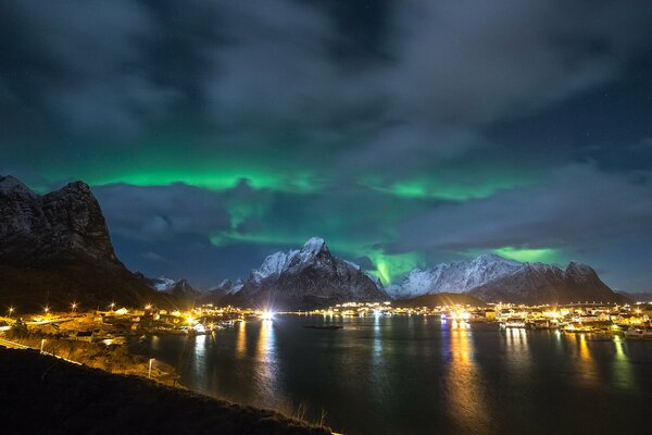 Nordlichter auf den Lofoten-Inseln