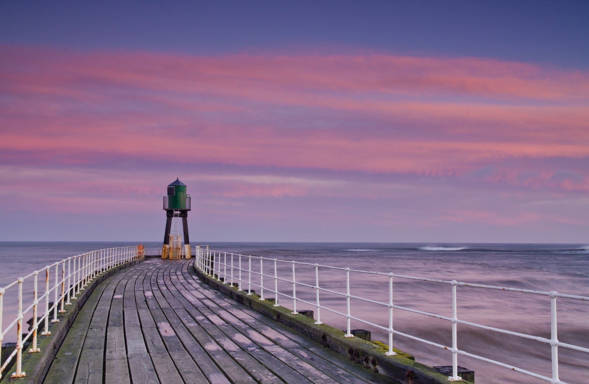 landschaft natur meer wasser pier brücke gehweg horizont rosa himmel hintergrund tapete widescreen vollbild widescreen widescreen