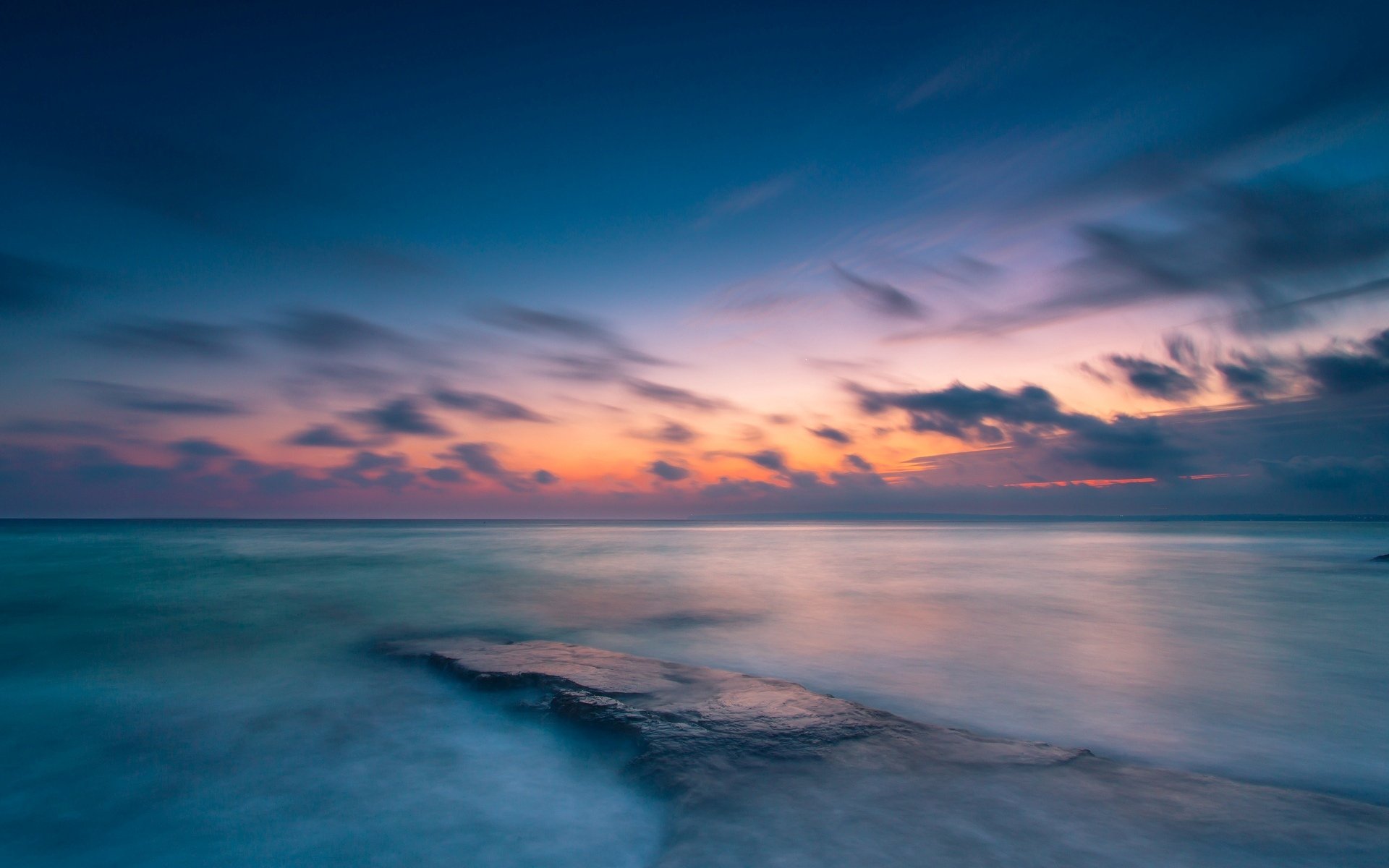 paesaggio natura mare fiume acqua oceano cielo nuvole orizzonte sfondo bello carta da parati widescreen schermo intero widescreen widescreen