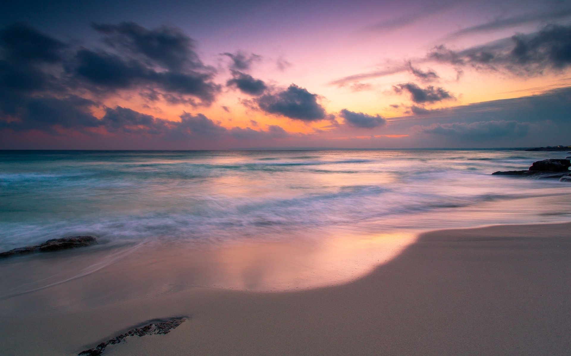 landschaft natur meer wasser fluss ozean strand sand himmel wolken hintergrund tapete widescreen vollbild widescreen widescreen