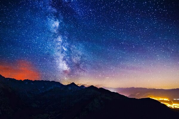 Germany starry sky, Milky Way