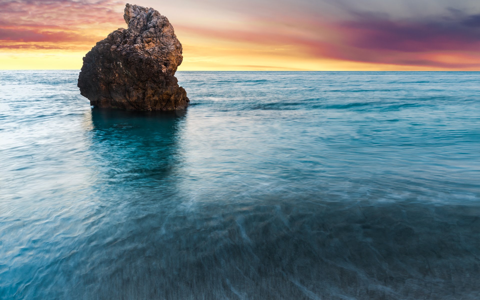 milos plaża wyspa lefkada grecja świt ocean skała