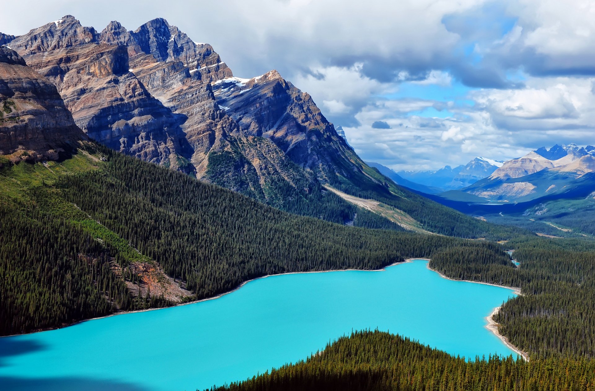 canadá montañas lago bosque