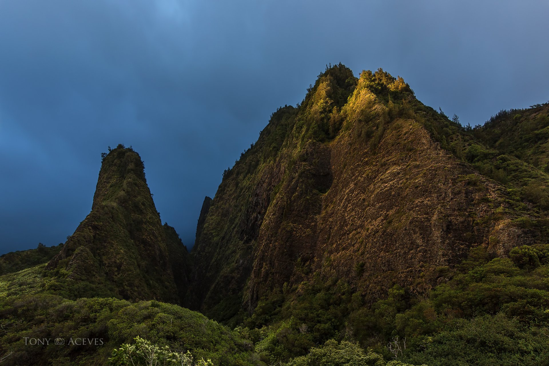 estados unidos hawaii islas hawaianas cielo nubes noviembre maui valle de iao west maui montañas nubes