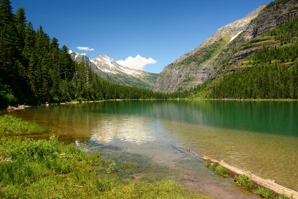 Parc National des glaciers, lac de montagne