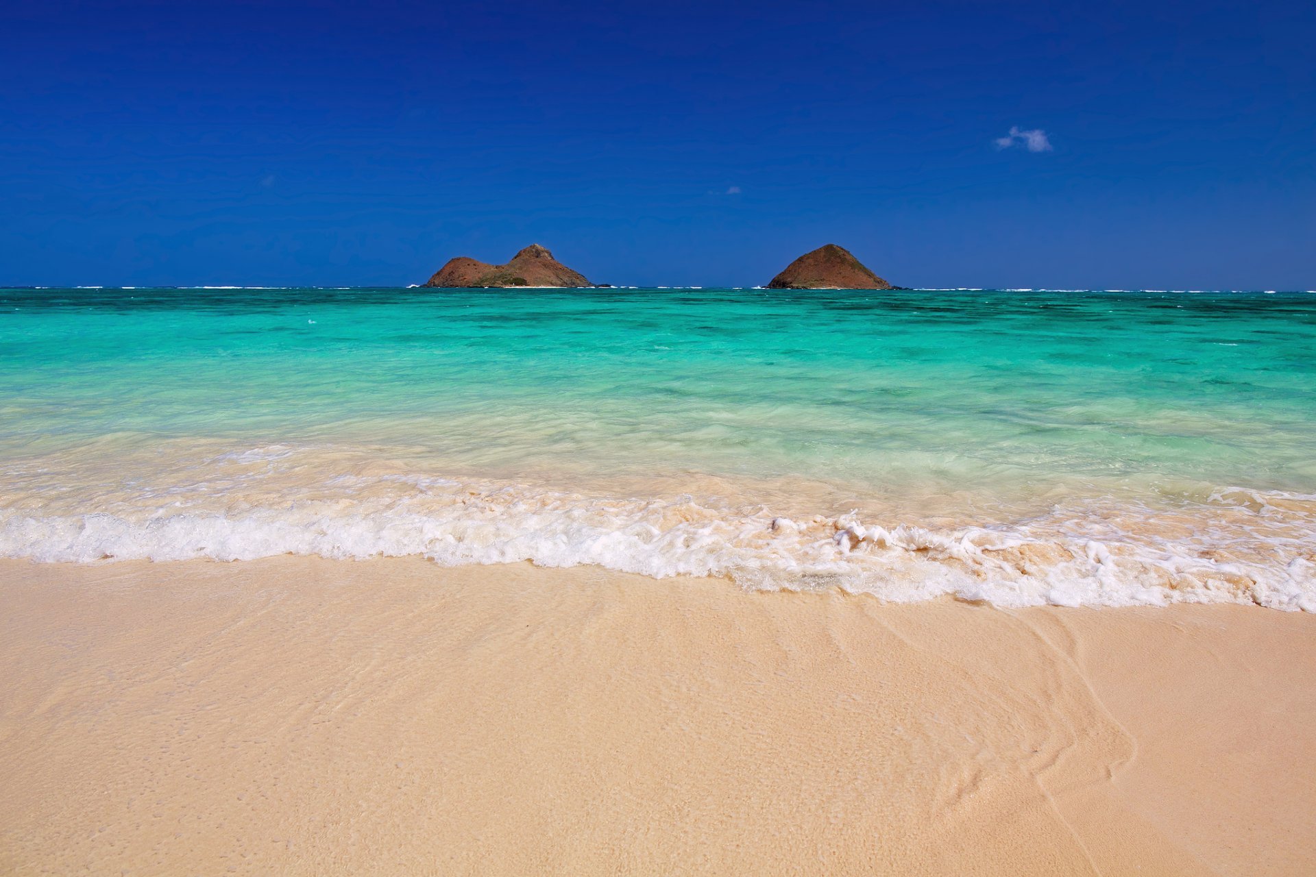 estados unidos hawaii islas hawaianas kailua lanikai islas mokulua lanikai beach océano pacífico mar océano playa cielo invierno febrero ade hopkins foto