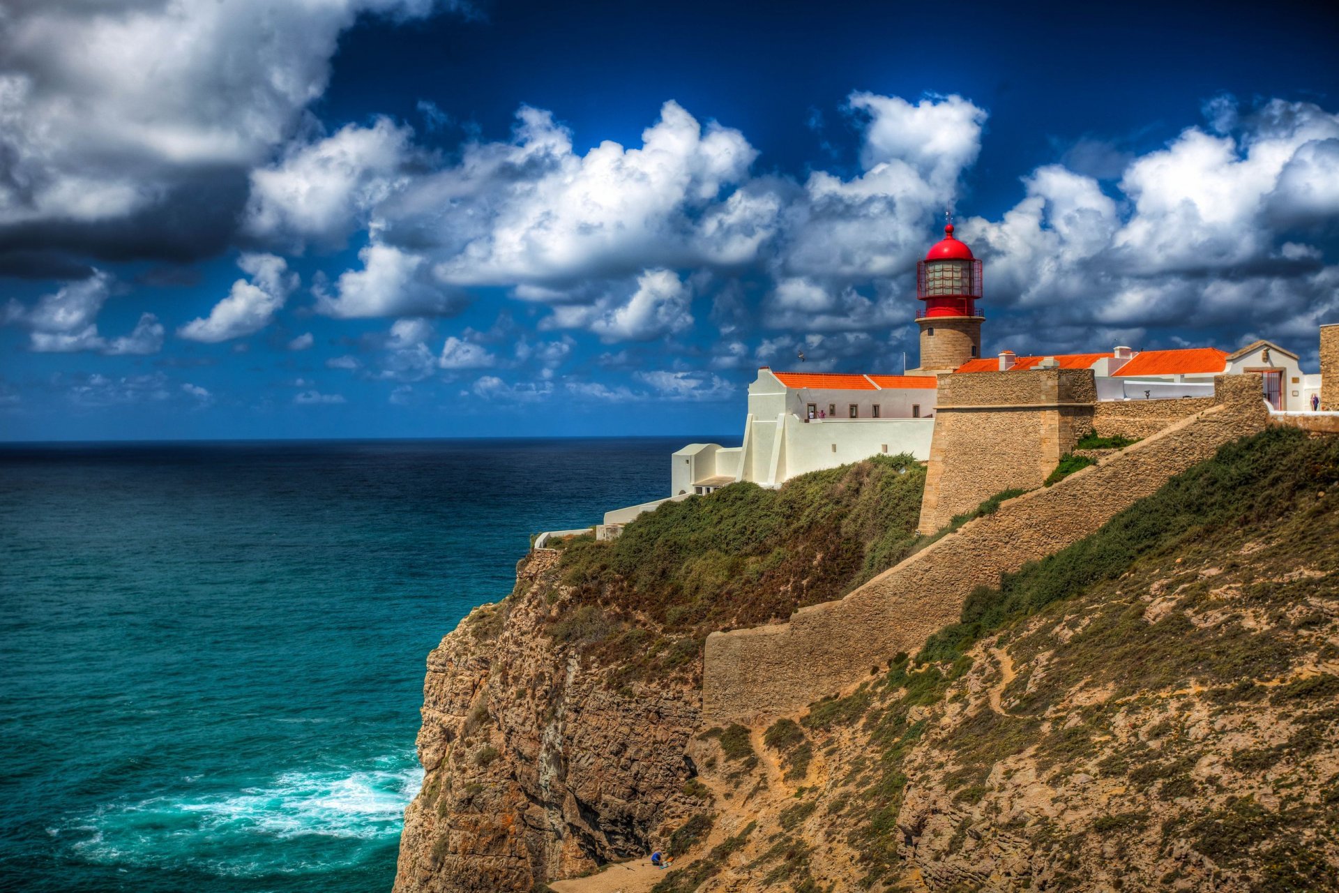 cabo de são vicente faro portugal phare mer côte