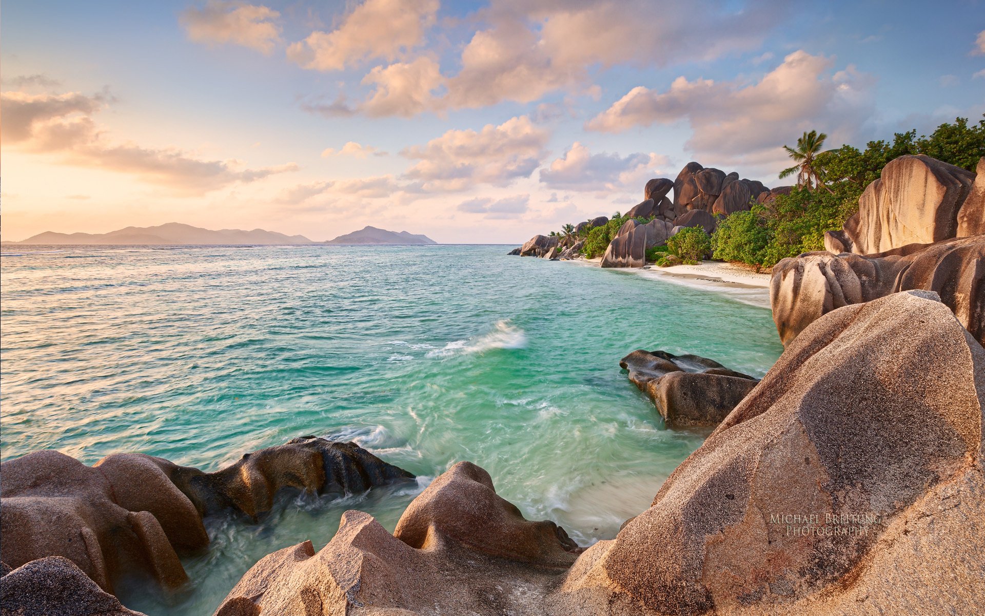 michael breitung seychelles isola di la digue mare spiaggia