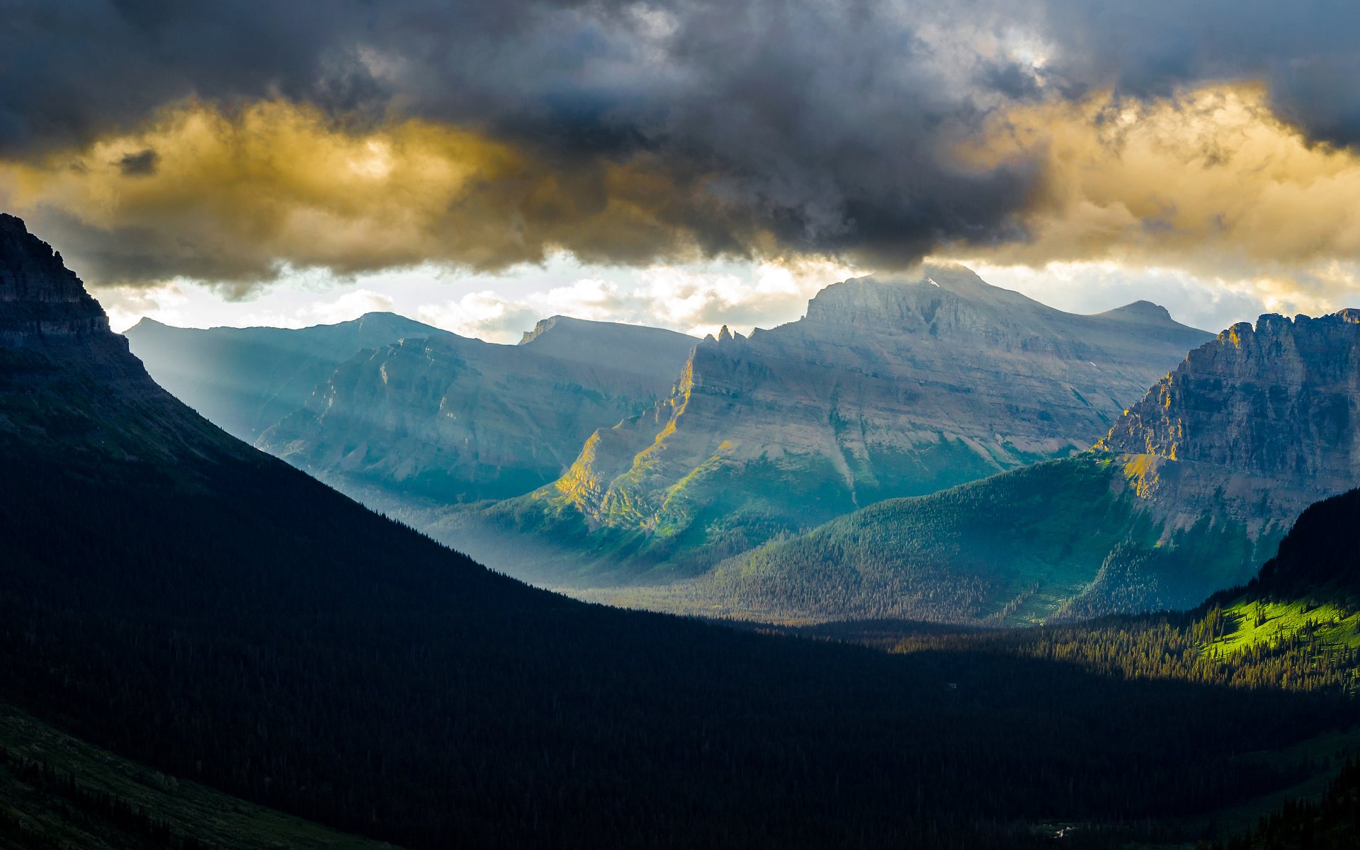 usa montana glacier national park glacier state montana state glacier national park gletscher berge himmel wolken