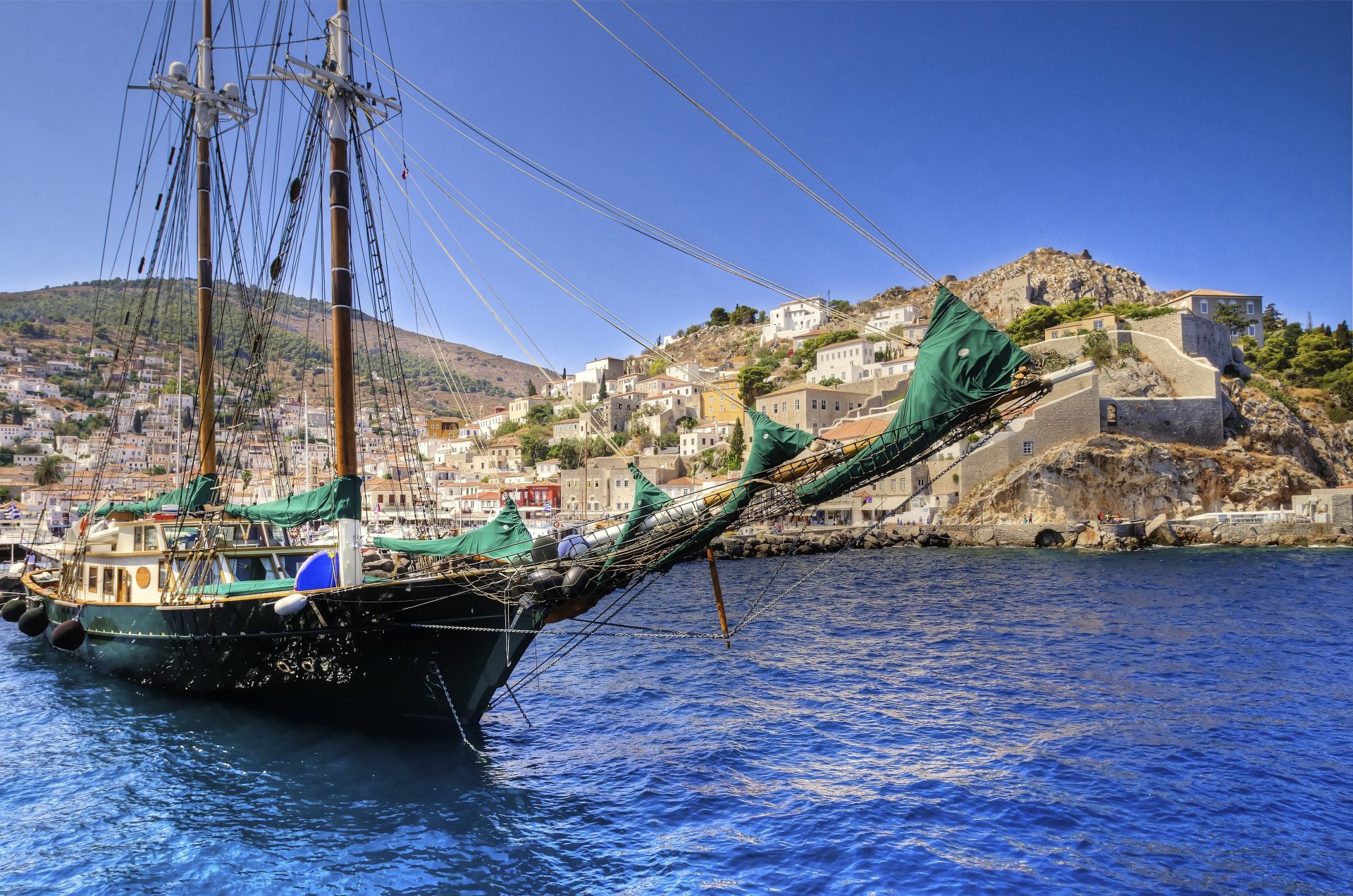 barca a vela nave mare grecia natura