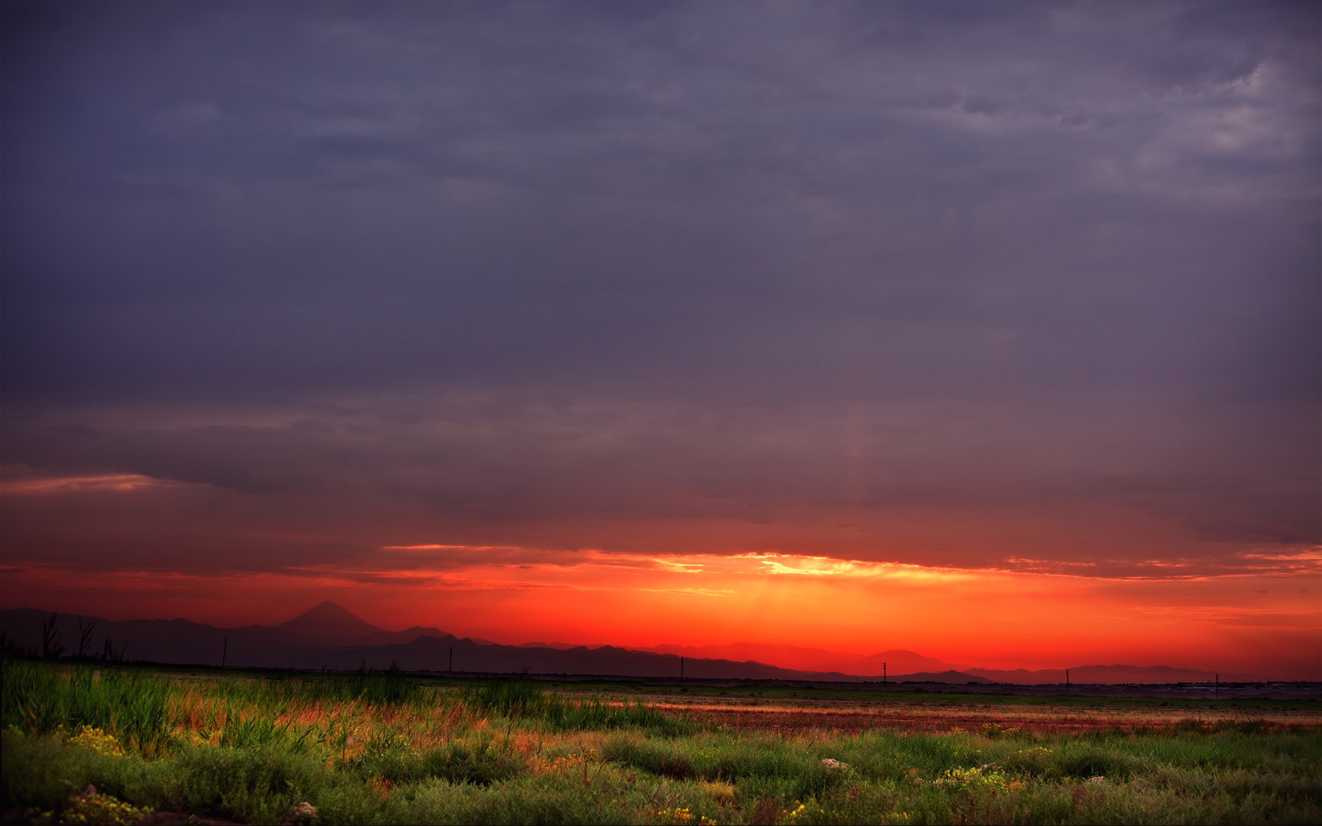 iran berge himmel wolken sonnenaufgang