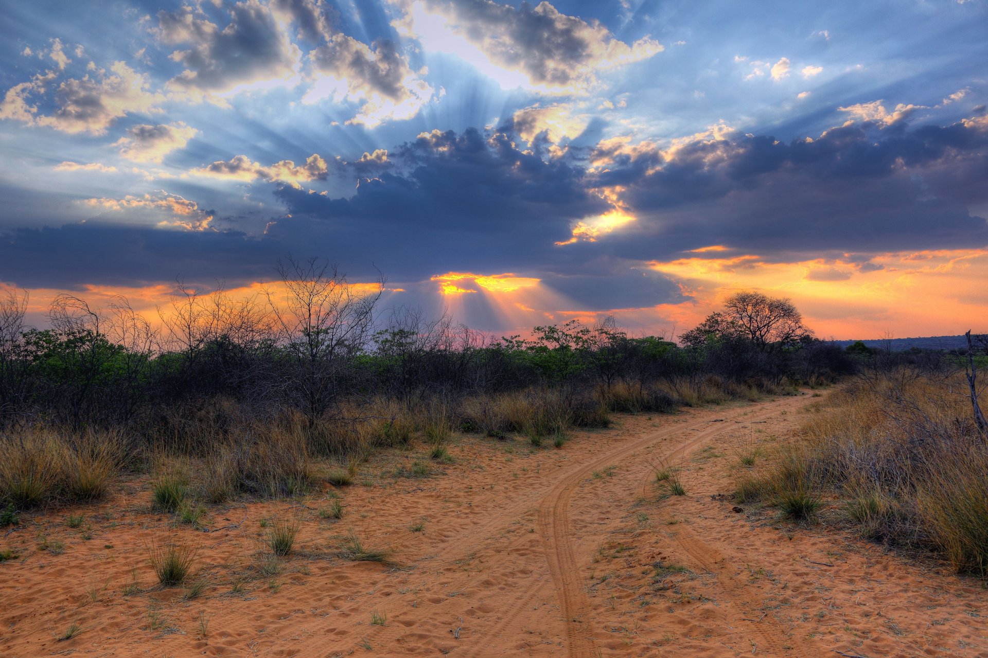 áfrica sudáfrica namibia paisaje nubes puesta de sol desierto