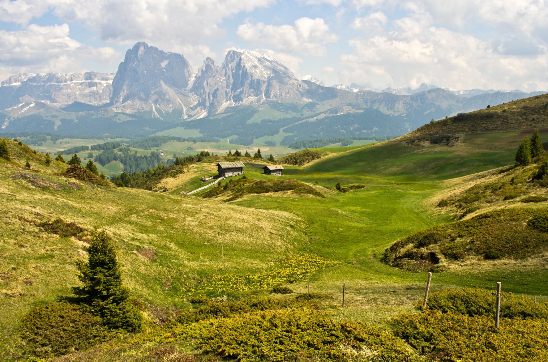 dolomitas montañas verano