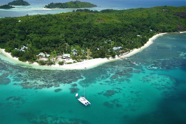 Seychellen am Meer