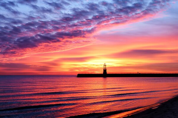 Abendmahl am Meer Sonnenuntergang am Meer