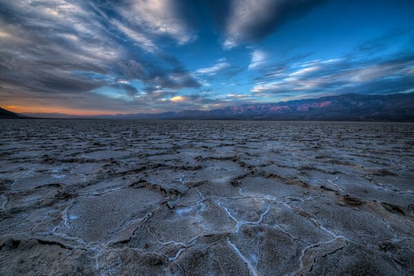 Morning dawn on Death Valley